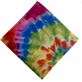 100% Micro-Polyester Circular Tie Dye Bandanna